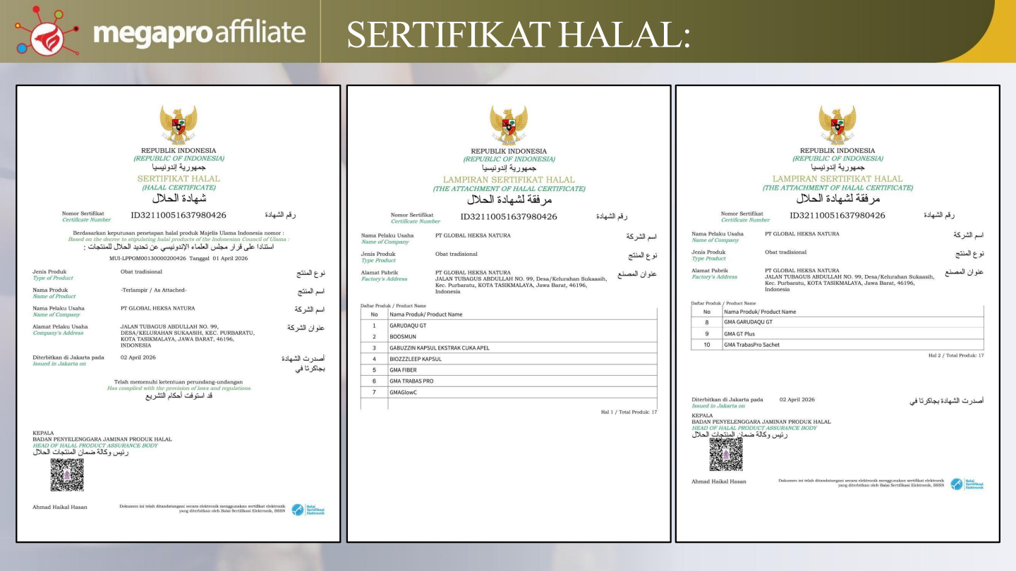 Sertifikat Halal Resmi