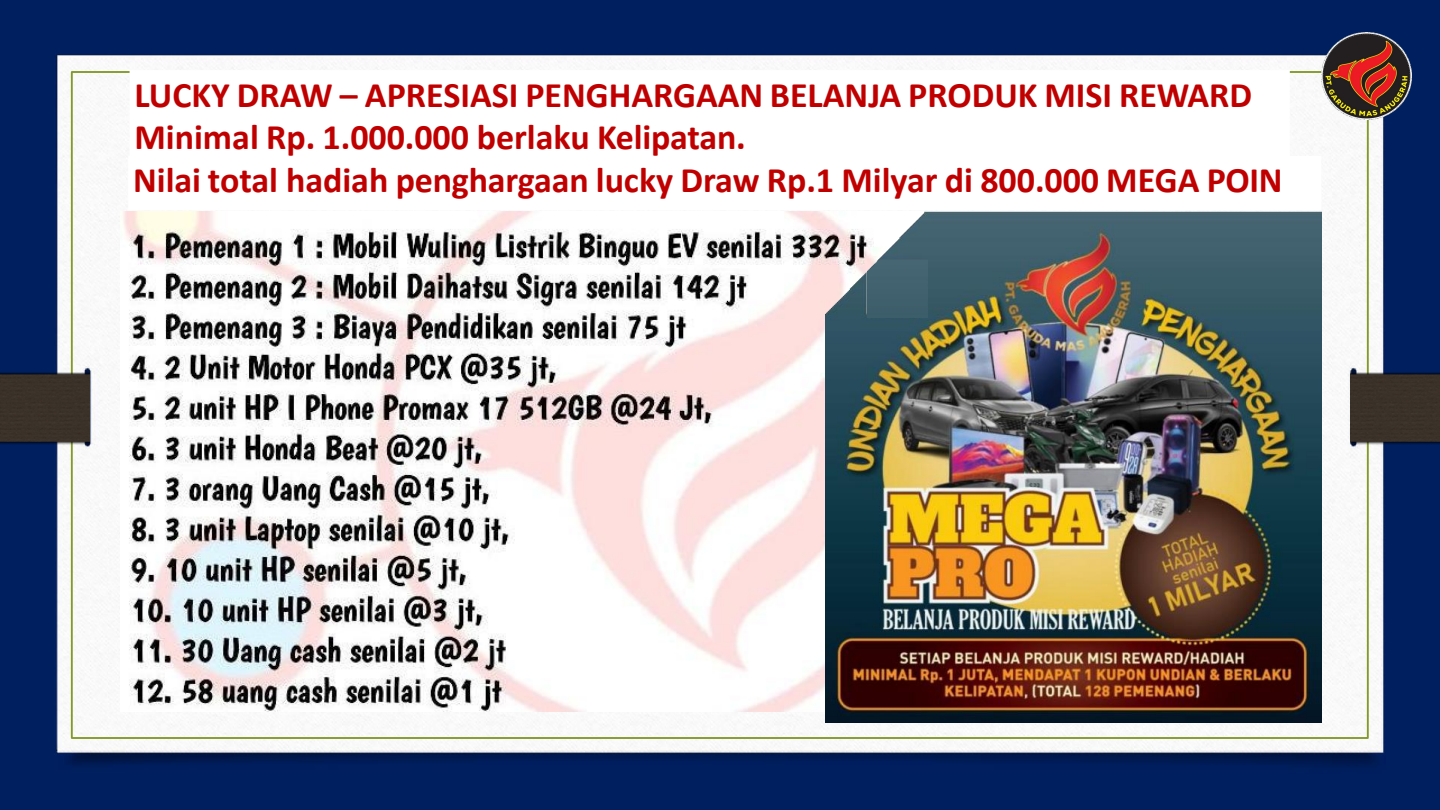 Lucky Draw 1 Miliar MegaPro